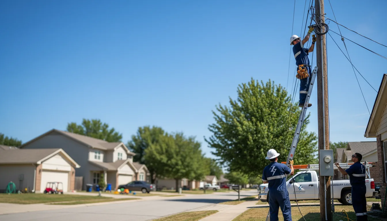 Residential electrician providing installation services in Dimondale, MI